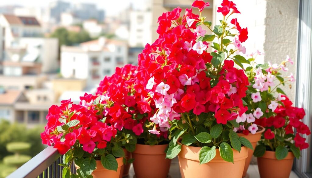 pelargonie w doniczkach