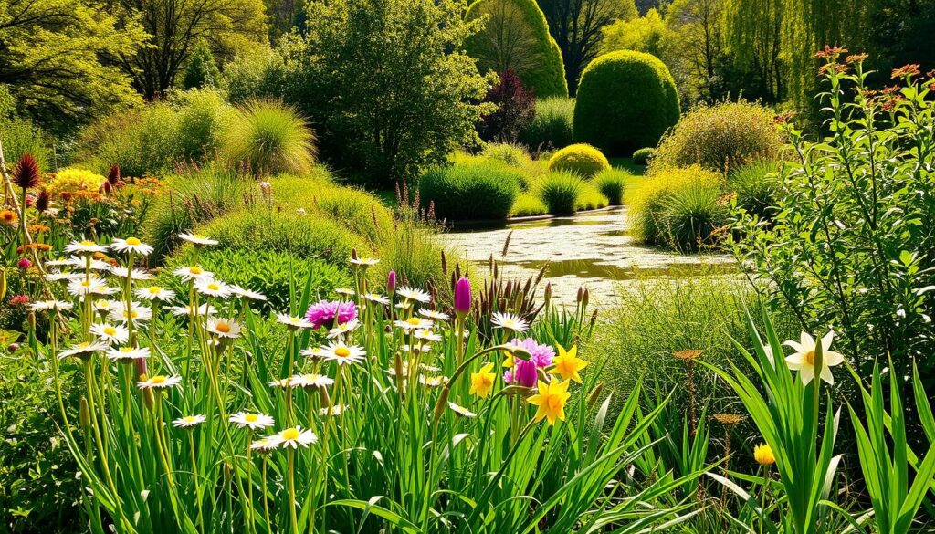A lush, verdant garden scene showcasing a diverse array of plants and flowers, with a focus on those starting with the letter "D". In the foreground, delicate daisies, dandelions, and daffodils sway gently in a warm breeze, their vibrant colors popping against a softly blurred background. In the middle ground, a mix of deciduous trees and dense, leafy shrubs create a sense of depth and dimension, while in the distance, a tranquil, sun-dappled pond reflects the surrounding foliage. The lighting is natural and warm, casting a golden glow over the entire scene, evoking a serene and inviting atmosphere. The composition is balanced and harmonious, drawing the viewer's eye to the captivating world of plants beginning with the letter "D". A lush, verdant garden scene showcasing a diverse array of plants and flowers, with a focus on those starting with the letter "D". In the foreground, delicate daisies, dandelions, and daffodils sway gently in a warm breeze, their vibrant colors popping against a softly blurred background. In the middle ground, a mix of deciduous trees and dense, leafy shrubs create a sense of depth and dimension, while in the distance, a tranquil, sun-dappled pond reflects the surrounding foliage. The lighting is natural and warm, casting a golden glow over the entire scene, evoking a serene and inviting atmosphere. The composition is balanced and harmonious, drawing the viewer's eye to the captivating world of plants beginning with the letter "D".