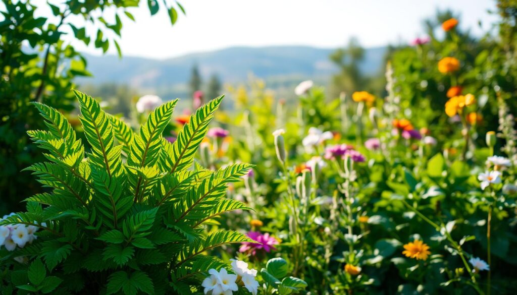 A lush, verdant garden scene showcasing an array of diverse plants and flowers. In the foreground, a cluster of vibrant, leafy L-shaped plants take center stage, their intricate foliage and delicate petals basking in the warm, golden sunlight. In the middle ground, a variety of complementary plants in various shades of green and floral hues create a harmonious and visually appealing composition. The background features a softly blurred natural landscape, with hints of rolling hills and a clear, azure sky, evoking a sense of tranquility and serenity. The lighting is natural and diffused, casting gentle shadows and highlights that accentuate the textural details of the plants. The overall atmosphere is one of growth, abundance, and an appreciation for the natural world. A lush, verdant garden scene showcasing an array of diverse plants and flowers. In the foreground, a cluster of vibrant, leafy L-shaped plants take center stage, their intricate foliage and delicate petals basking in the warm, golden sunlight. In the middle ground, a variety of complementary plants in various shades of green and floral hues create a harmonious and visually appealing composition. The background features a softly blurred natural landscape, with hints of rolling hills and a clear, azure sky, evoking a sense of tranquility and serenity. The lighting is natural and diffused, casting gentle shadows and highlights that accentuate the textural details of the plants. The overall atmosphere is one of growth, abundance, and an appreciation for the natural world.